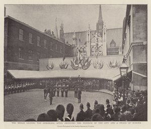 The Sirdar Leaving the Guildhall After Receiving the Freedom of the City and a Sword of Honour