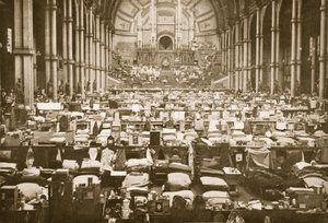 The Sleeping Hall, Alexandra Palace, illustration from German Prisoners in Great Britain by English Photographer