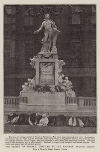 The Statue of Mozart, Unveiled by the Emperor Francis Joseph by English Photographer