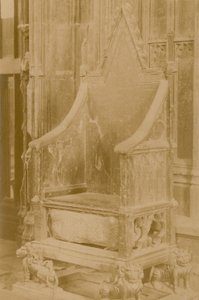 The Stone of Scone in the Coronation Chair by English Photographer