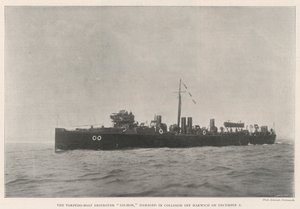 The Torpedo-Boat Destroyer Salmon, damaged in Collision off Harwich on 2 December by English Photographer