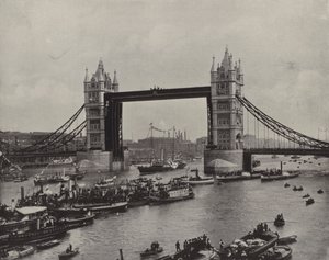 The Tower Bridge, looking East by English Photographer