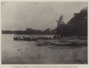 The Venezuela Question, Gold-Prospecting Expedition starting up the Mazaruni River