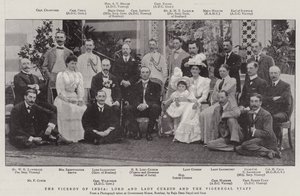 The Viceroy of India, Lord and Lady Curzon and the Vigeregal Staff