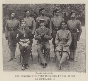 The Yorubas who were inspected by the Queen on 19 September by English Photographer