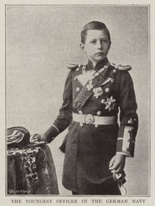 The Youngest Officer in the German Navy by English Photographer