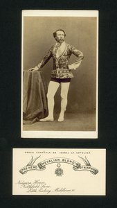 The Hero Chevalier Blondin of Niagara by English Photographer