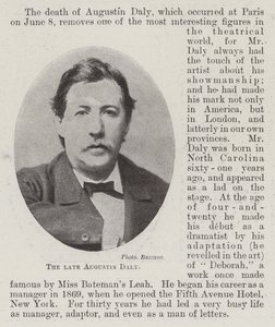 The Late Augustin Daly by English Photographer