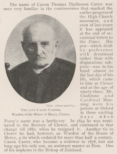 The late Canon Carter, Warden of the House of Mercy, Clewer by English Photographer