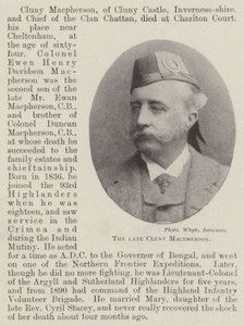 The Late Cluny Macpherson by English Photographer
