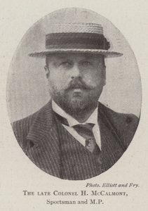 The late Colonel H McCalmont, Sportsman and MP by English Photographer