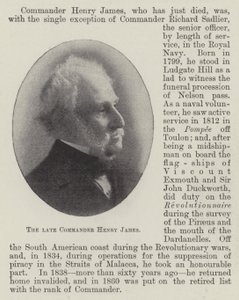 The Late Commander Henry James by English Photographer