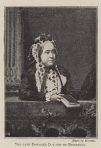 The late Dowager Duchess of Buccleuch by English Photographer