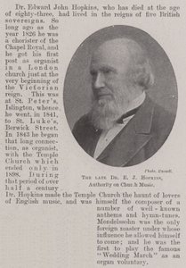 The late Dr E J Hopkins, Authority on Church Music by English Photographer