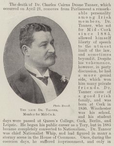 The late Dr Tanner, Member for Mid-Cork by English Photographer