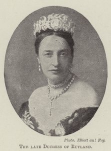 The Late Duchess of Rutland