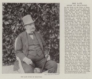 The late Duke of Beaufort by English Photographer