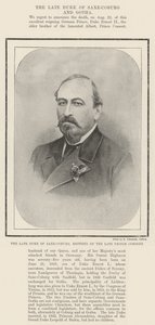 The late Duke of Saxe-Coburg, Brother of the late Prince Consort by English Photographer