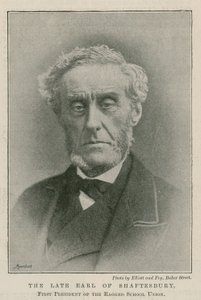 The late Earl of Shaftesbury, first President of the Ragged School Union by English Photographer