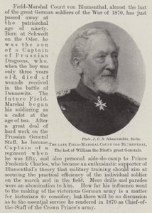 The Late Field-Marshal Count von Blumenthal, the Last of William the First