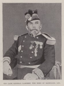 The late General Lambert, the Hero of Bazeilles, 1870 by English Photographer