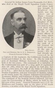 The late General Sir A J L Fremantle, formerly Governor of Malta by English Photographer