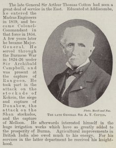 The Late General Sir A T Cotton by English Photographer