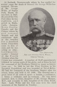 The late General Sir G Willis, Crimean Veteran by English Photographer