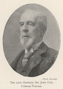The late General Sir John Cox, Crimean Veteran by English Photographer