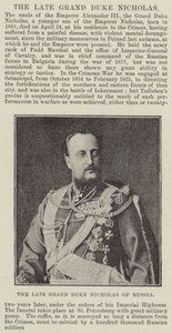 The Late Grand Duke Nicholas of Russia by English Photographer