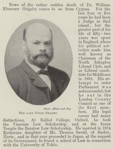 The late Judge Grigsby by English Photographer