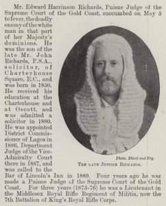 The Late Justice Richards by English Photographer