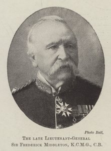 The Late Lieutenant-General Sir Frederick Middleton, KCMG, CB by English Photographer