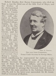 The late Lord Connemara, Former Under-Secretary for Foreign Affairs by English Photographer