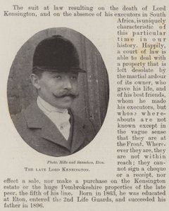 The Late Lord Kensington by English Photographer