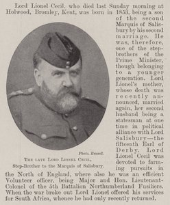 The late Lord Lionel Cecil, Step-Brother to the Marquis of Salisbury by English Photographer