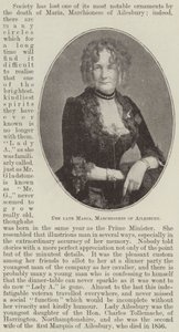 The late Maria, Marchioness of Ailesbury by English Photographer