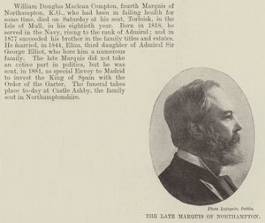 The Late Marquis of Northampton by English Photographer