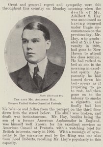 The late Mr Adalbert Hay, Former United States Consul at Pretoria by English Photographer