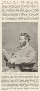 The late Mr Alexander Craig Seller, MP by English Photographer