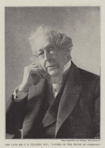The Late Mr C P Villiers, MP, Father of the House of Commons by English Photographer