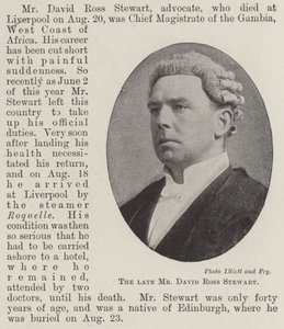 The Late Mr David Ross Stewart by English Photographer