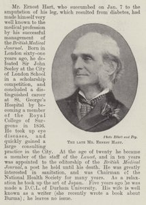The Late Mr Ernest Hart by English Photographer