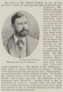 The late Mr Harold Frederic by English Photographer