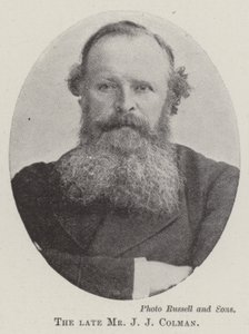 The late Mr J J Colman by English Photographer