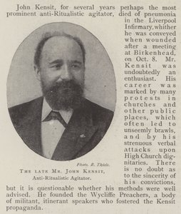 The Late Mr John Kensit, Anti-Ritualistic Agitator by English Photographer