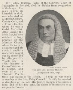The Late Mr Justice Murphy, Distinguished Irish Judge by English Photographer