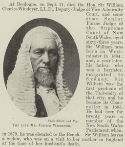 The Late Mr Justice Windeyer