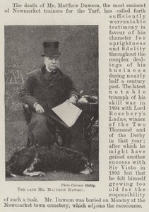 The Late Mr Matthew Dawson by English Photographer
