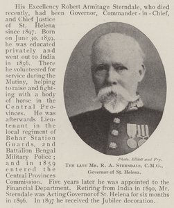 The Late Mr R A Sterndale, CMG, Governor of St Helena by English Photographer
